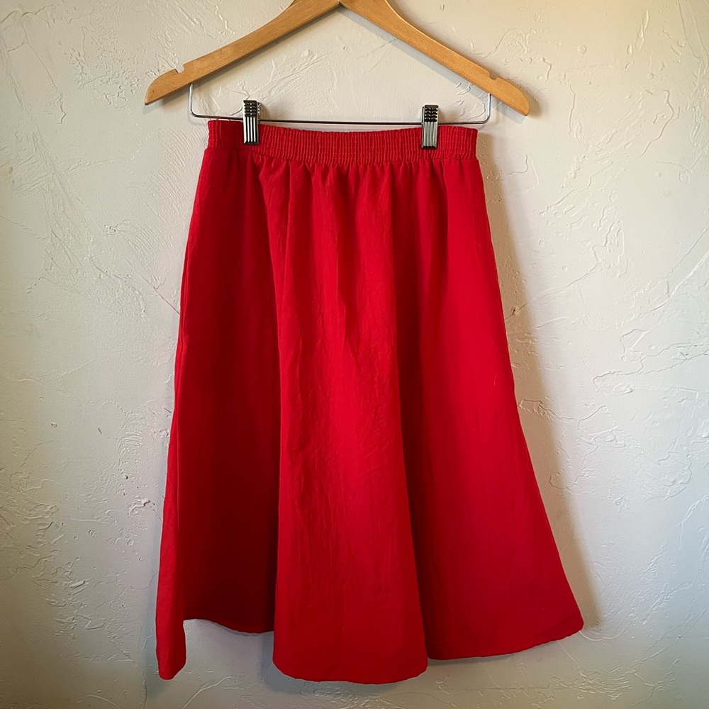 VINTAGE cherry 🍒 red skirt
